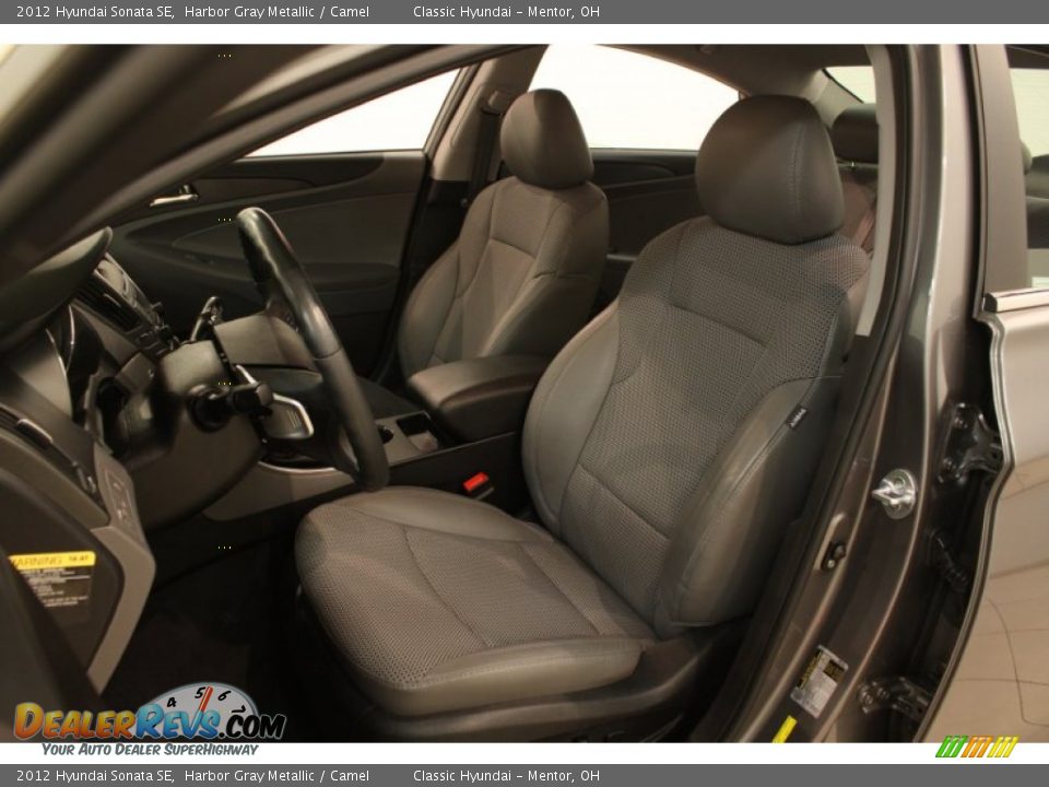 2012 Hyundai Sonata SE Harbor Gray Metallic / Camel Photo #5