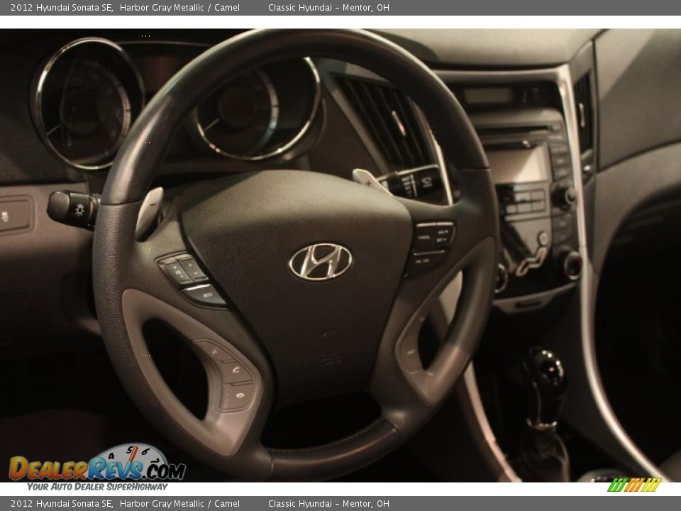 2012 Hyundai Sonata SE Harbor Gray Metallic / Camel Photo #6