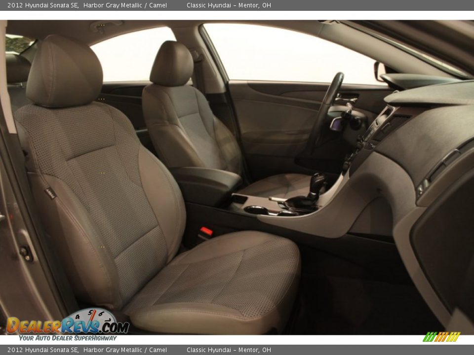 2012 Hyundai Sonata SE Harbor Gray Metallic / Camel Photo #11