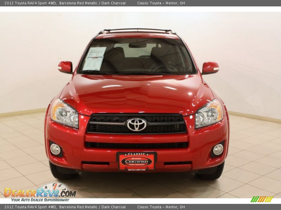 2012 Toyota RAV4 Sport 4WD Barcelona Red Metallic / Dark Charcoal Photo #2