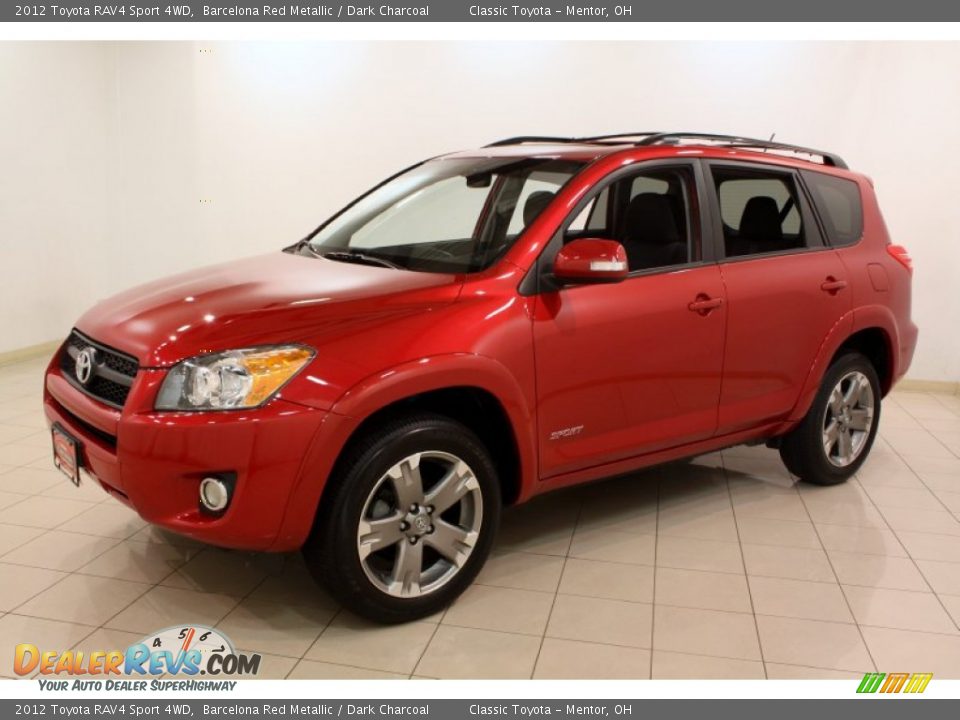 2012 Toyota RAV4 Sport 4WD Barcelona Red Metallic / Dark Charcoal Photo #3