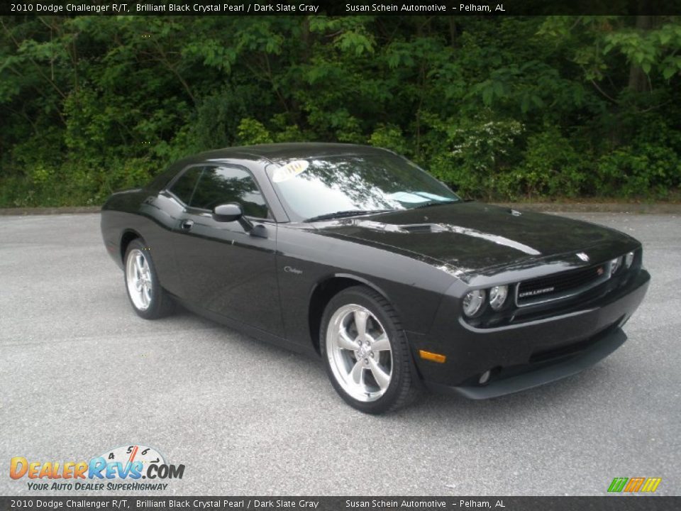 2010 Dodge Challenger R/T Brilliant Black Crystal Pearl / Dark Slate Gray Photo #1