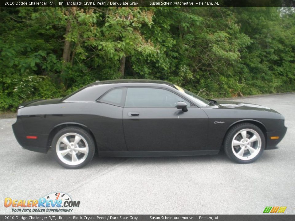 2010 Dodge Challenger R/T Brilliant Black Crystal Pearl / Dark Slate Gray Photo #2