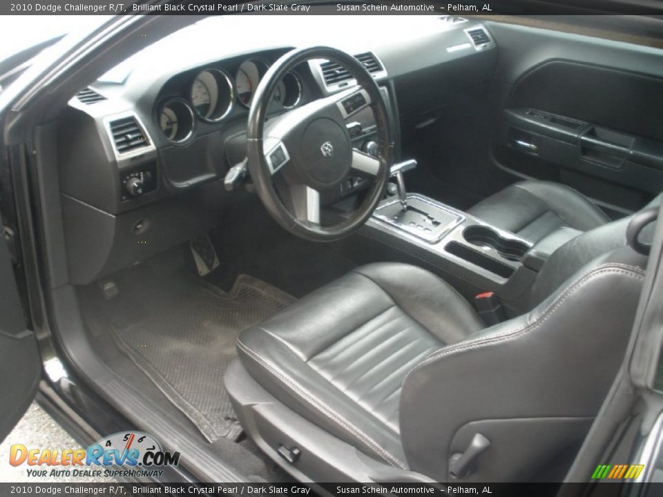 2010 Dodge Challenger R/T Brilliant Black Crystal Pearl / Dark Slate Gray Photo #4