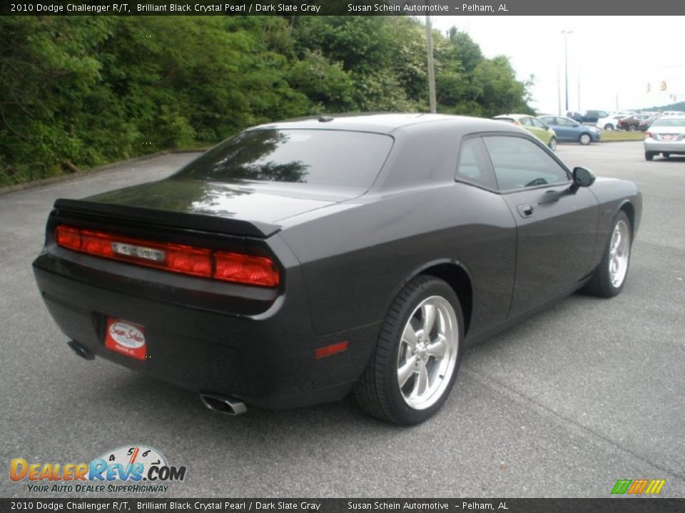 2010 Dodge Challenger R/T Brilliant Black Crystal Pearl / Dark Slate Gray Photo #9