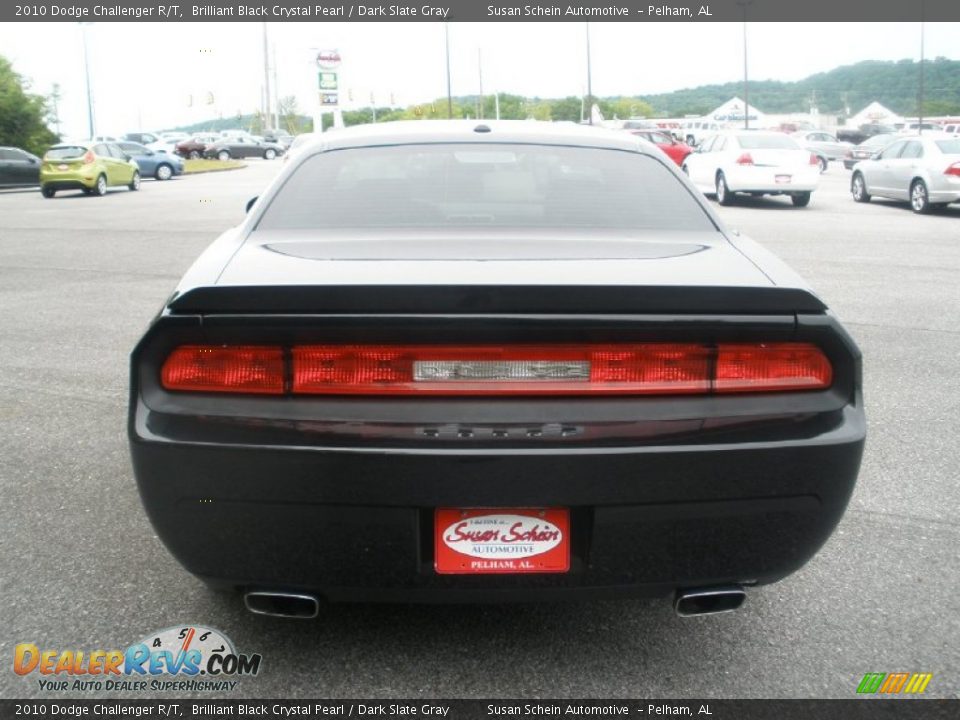 2010 Dodge Challenger R/T Brilliant Black Crystal Pearl / Dark Slate Gray Photo #10