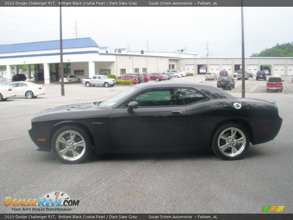 2010 Dodge Challenger R/T Brilliant Black Crystal Pearl / Dark Slate Gray Photo #12