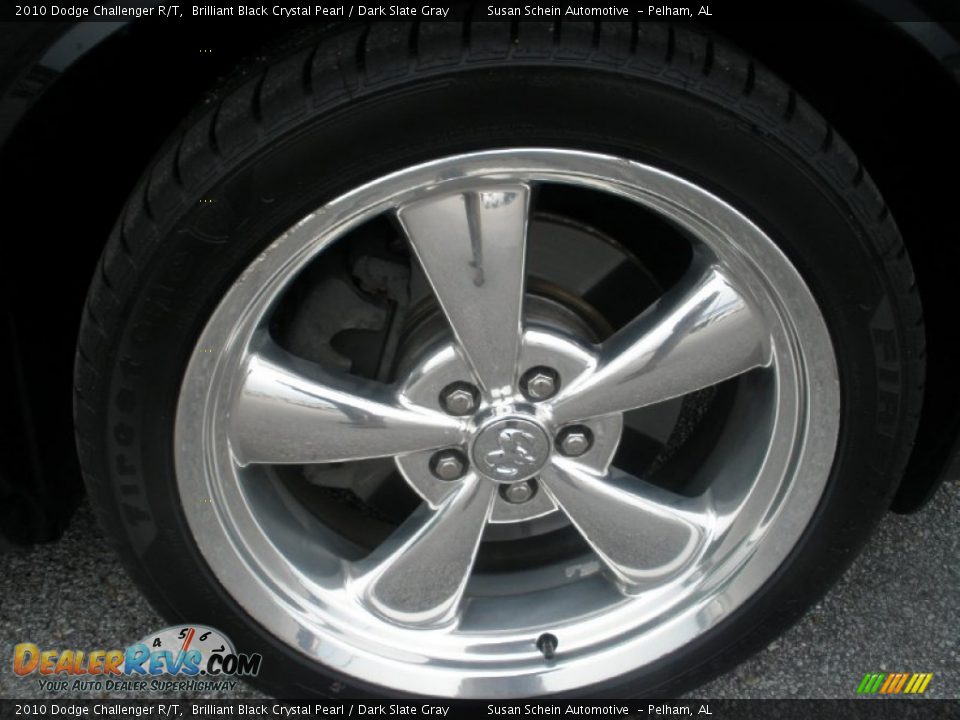 2010 Dodge Challenger R/T Brilliant Black Crystal Pearl / Dark Slate Gray Photo #15