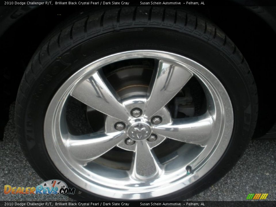 2010 Dodge Challenger R/T Brilliant Black Crystal Pearl / Dark Slate Gray Photo #16