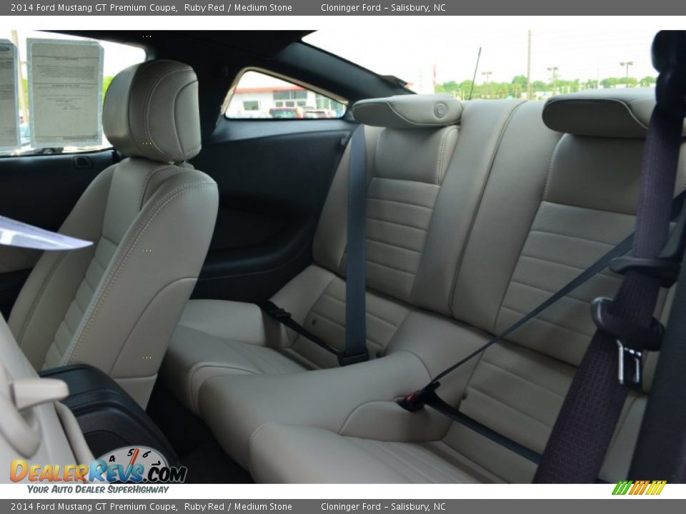 2014 Ford Mustang GT Premium Coupe Ruby Red / Medium Stone Photo #11
