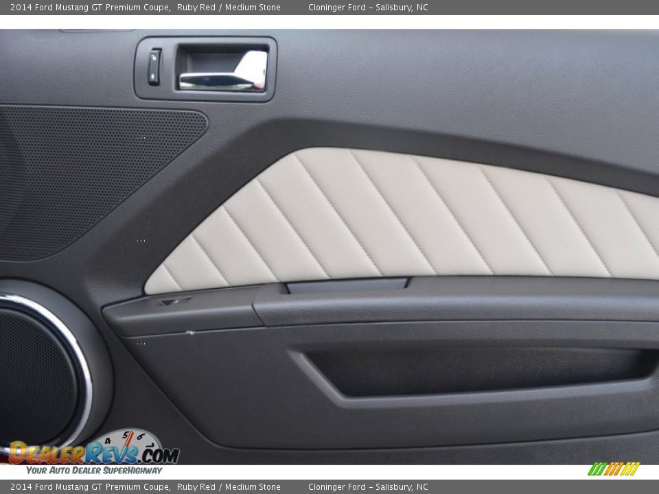 2014 Ford Mustang GT Premium Coupe Ruby Red / Medium Stone Photo #15