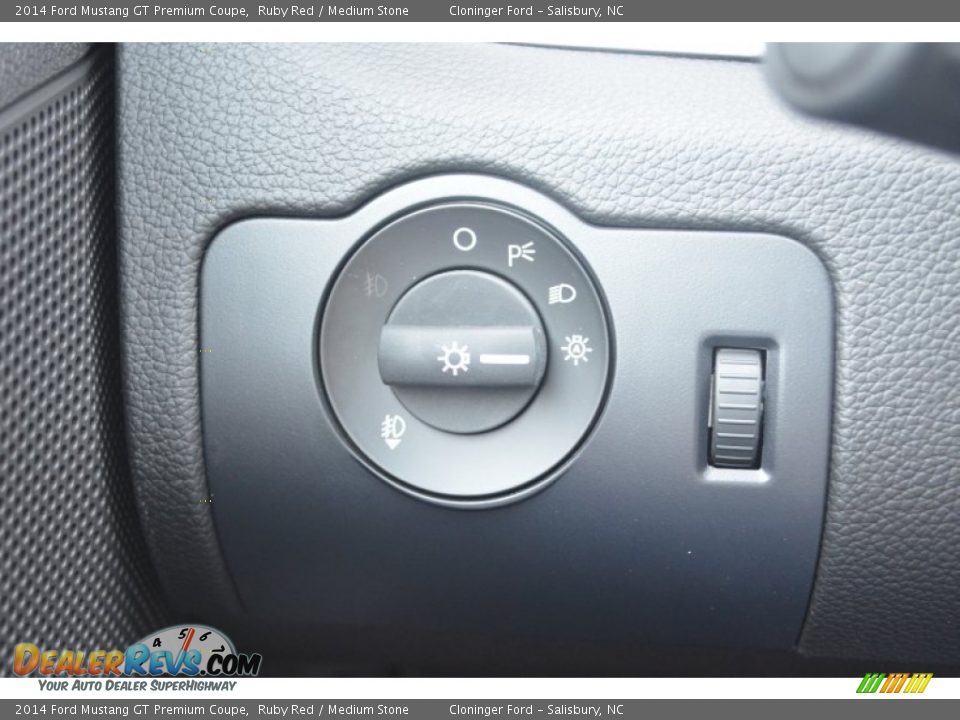 2014 Ford Mustang GT Premium Coupe Ruby Red / Medium Stone Photo #18