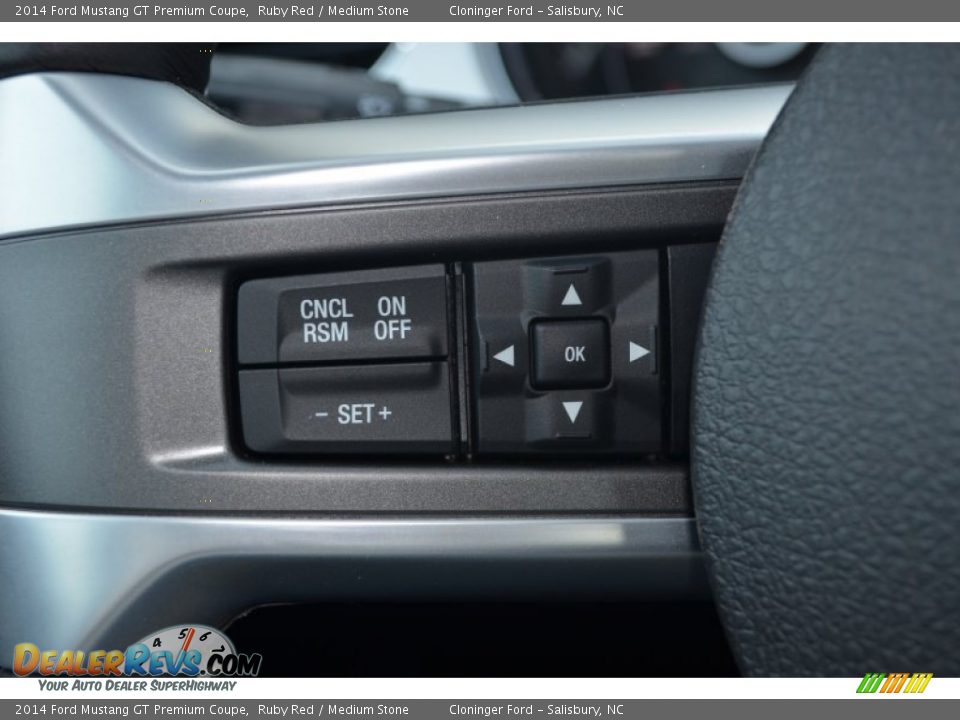 2014 Ford Mustang GT Premium Coupe Ruby Red / Medium Stone Photo #19
