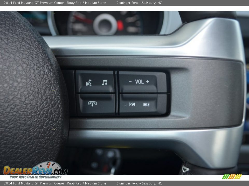 2014 Ford Mustang GT Premium Coupe Ruby Red / Medium Stone Photo #21