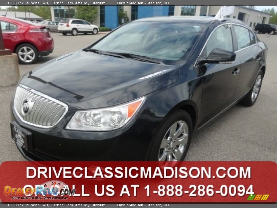 2012 Buick LaCrosse FWD Carbon Black Metallic / Titanium Photo #1