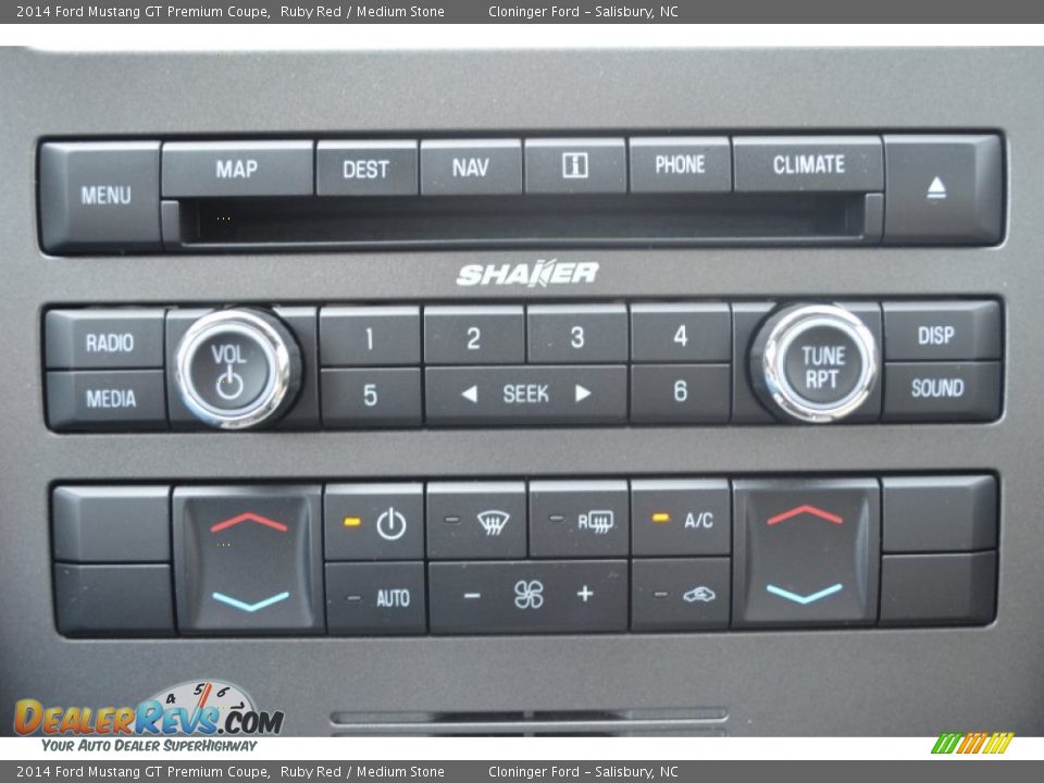 2014 Ford Mustang GT Premium Coupe Ruby Red / Medium Stone Photo #26