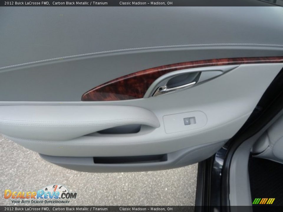 2012 Buick LaCrosse FWD Carbon Black Metallic / Titanium Photo #8