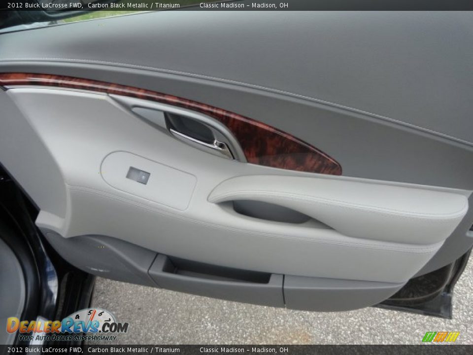 2012 Buick LaCrosse FWD Carbon Black Metallic / Titanium Photo #14
