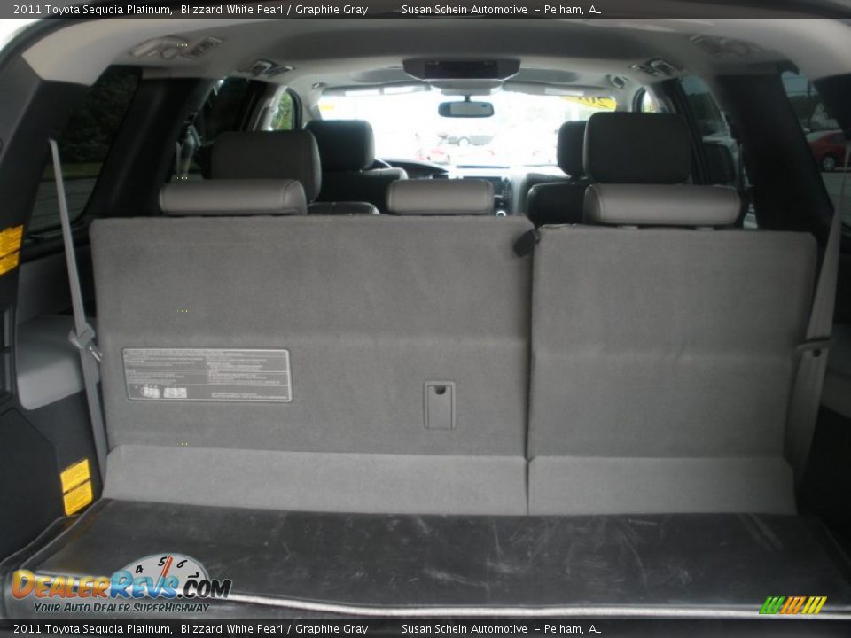 2011 Toyota Sequoia Platinum Blizzard White Pearl / Graphite Gray Photo #23