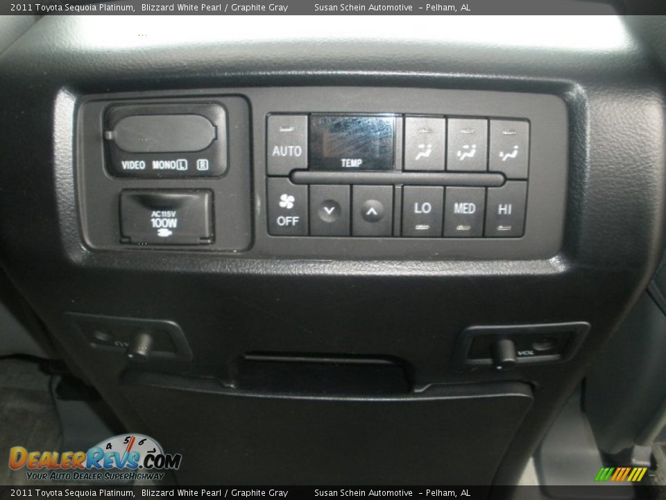 2011 Toyota Sequoia Platinum Blizzard White Pearl / Graphite Gray Photo #29