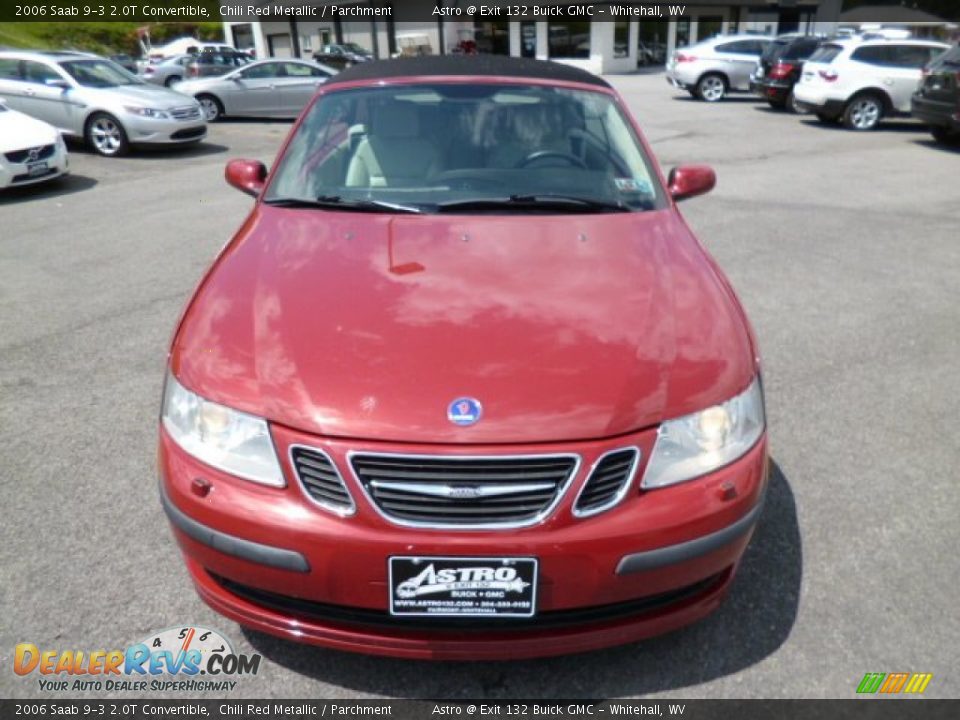 2006 Saab 9-3 2.0T Convertible Chili Red Metallic / Parchment Photo #2