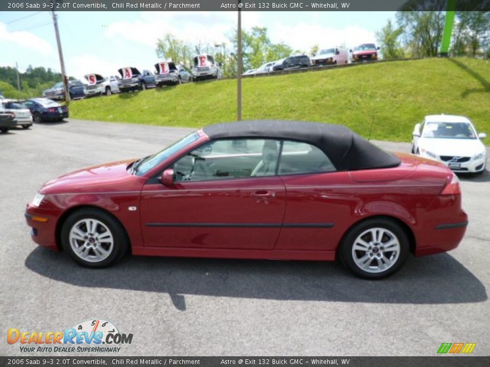 2006 Saab 9-3 2.0T Convertible Chili Red Metallic / Parchment Photo #4