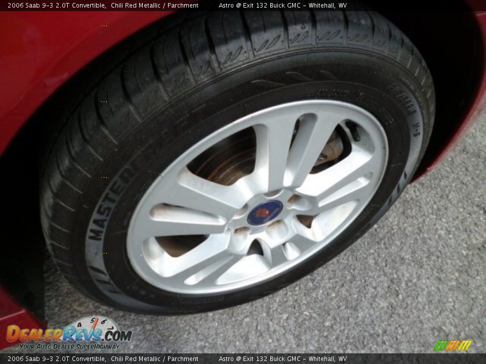 2006 Saab 9-3 2.0T Convertible Chili Red Metallic / Parchment Photo #9