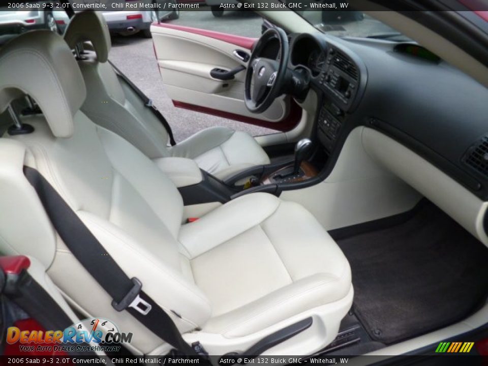2006 Saab 9-3 2.0T Convertible Chili Red Metallic / Parchment Photo #10