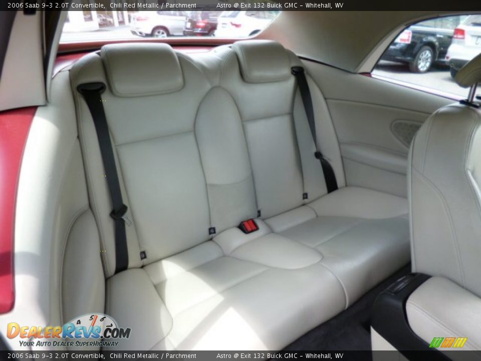 2006 Saab 9-3 2.0T Convertible Chili Red Metallic / Parchment Photo #12