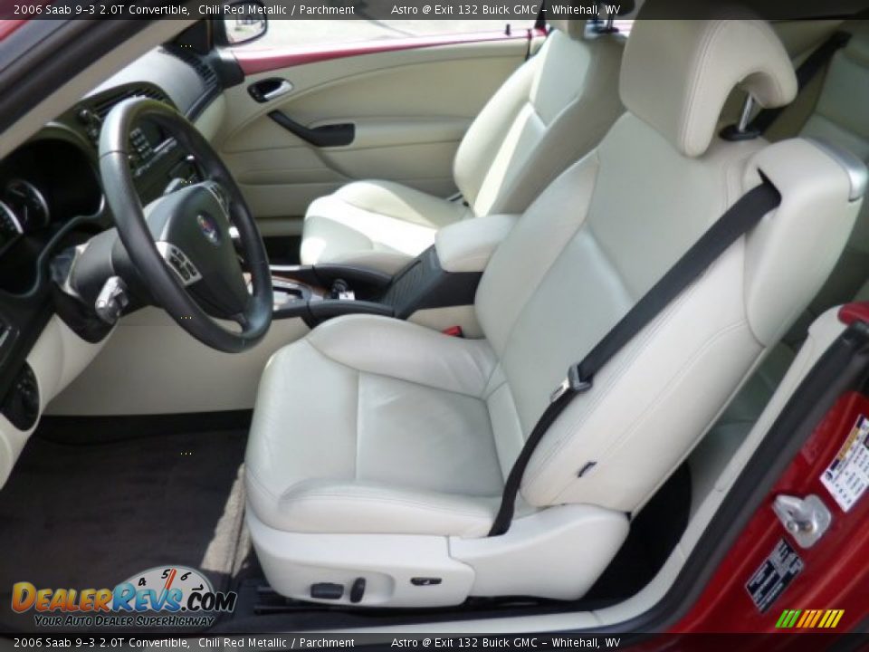 2006 Saab 9-3 2.0T Convertible Chili Red Metallic / Parchment Photo #14