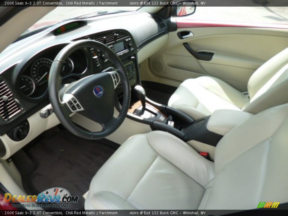 2006 Saab 9-3 2.0T Convertible Chili Red Metallic / Parchment Photo #15
