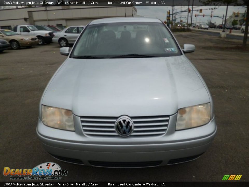 2003 Volkswagen Jetta GL Sedan Reflex Silver Metallic / Grey Photo #2