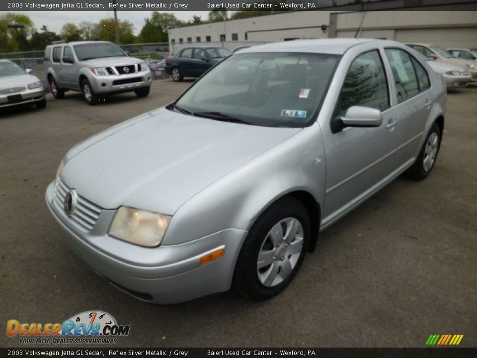 2003 Volkswagen Jetta GL Sedan Reflex Silver Metallic / Grey Photo #3