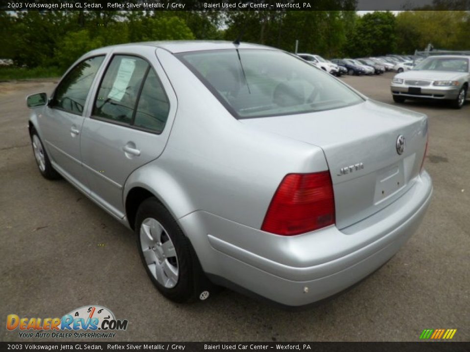 2003 Volkswagen Jetta GL Sedan Reflex Silver Metallic / Grey Photo #5