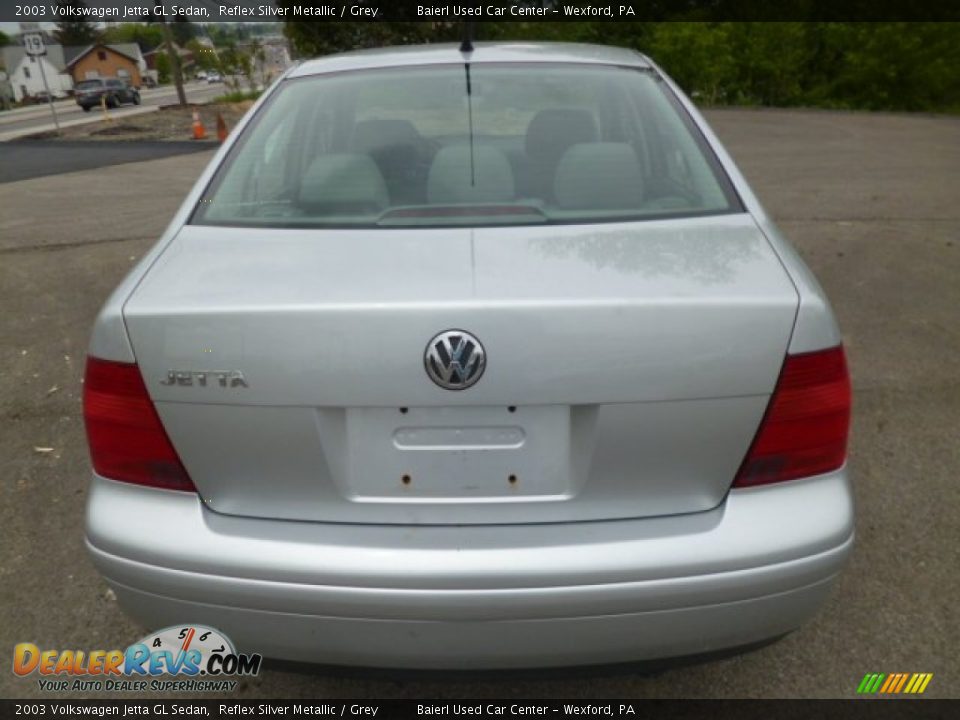 2003 Volkswagen Jetta GL Sedan Reflex Silver Metallic / Grey Photo #6