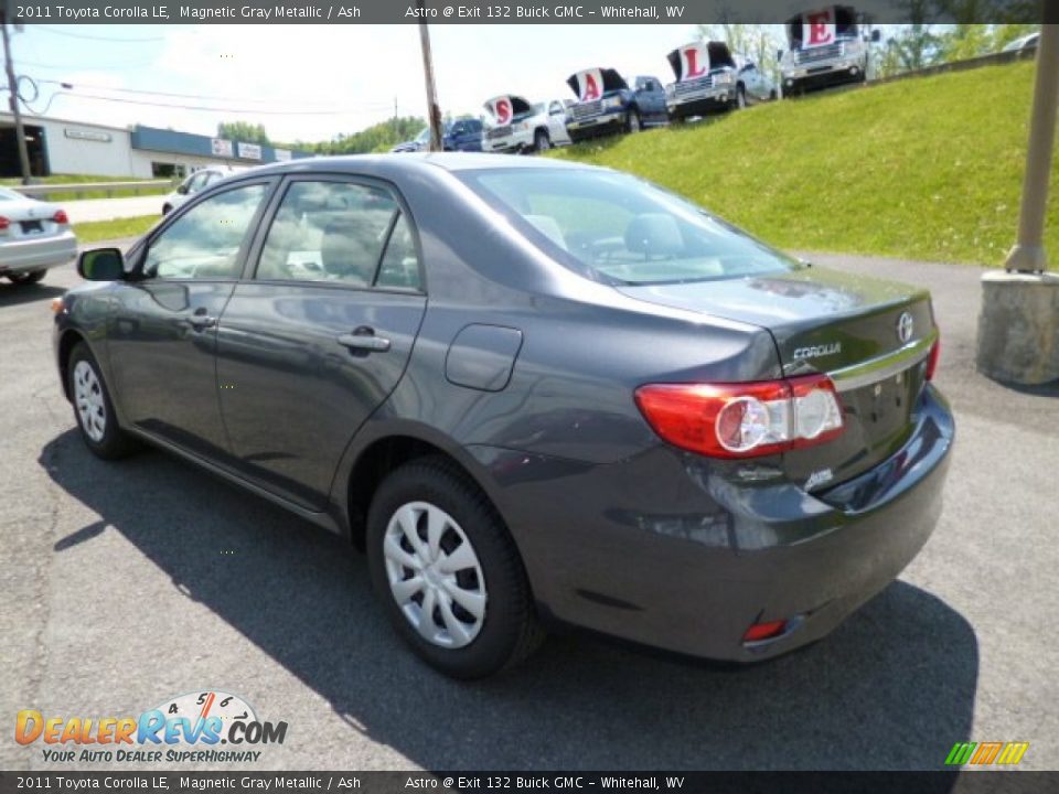 2011 Toyota Corolla LE Magnetic Gray Metallic / Ash Photo #5