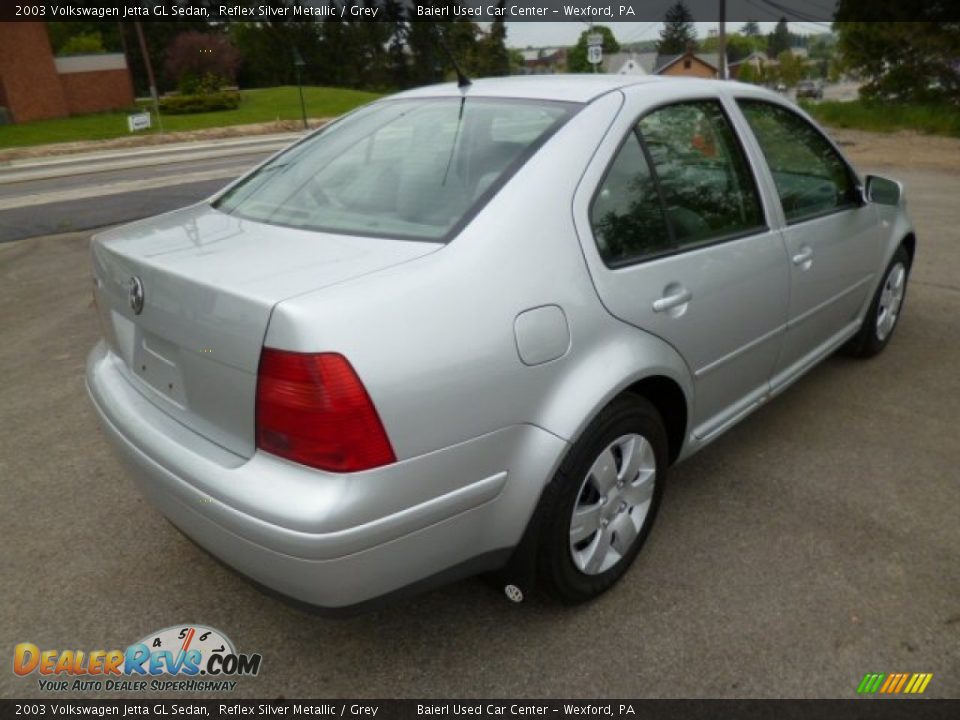 2003 Volkswagen Jetta GL Sedan Reflex Silver Metallic / Grey Photo #7
