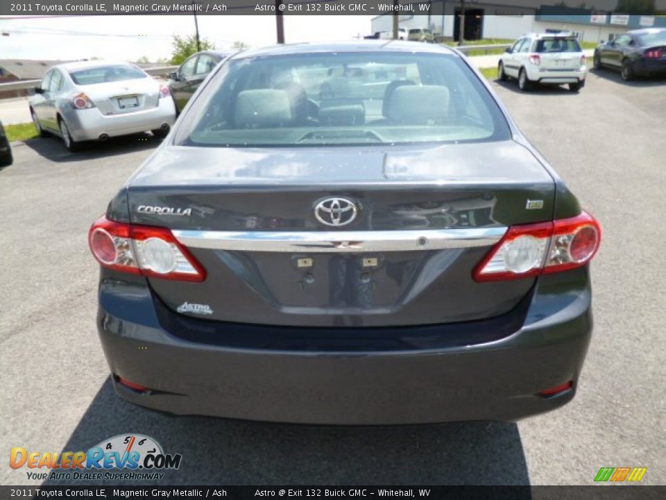 2011 Toyota Corolla LE Magnetic Gray Metallic / Ash Photo #6