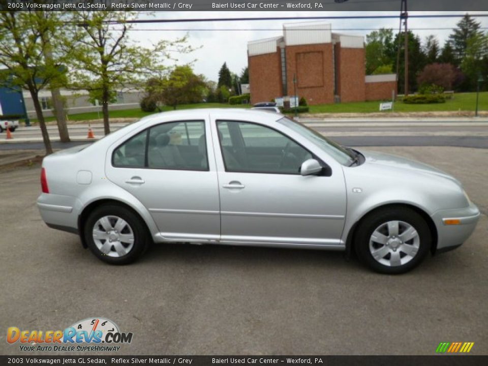 2003 Volkswagen Jetta GL Sedan Reflex Silver Metallic / Grey Photo #8