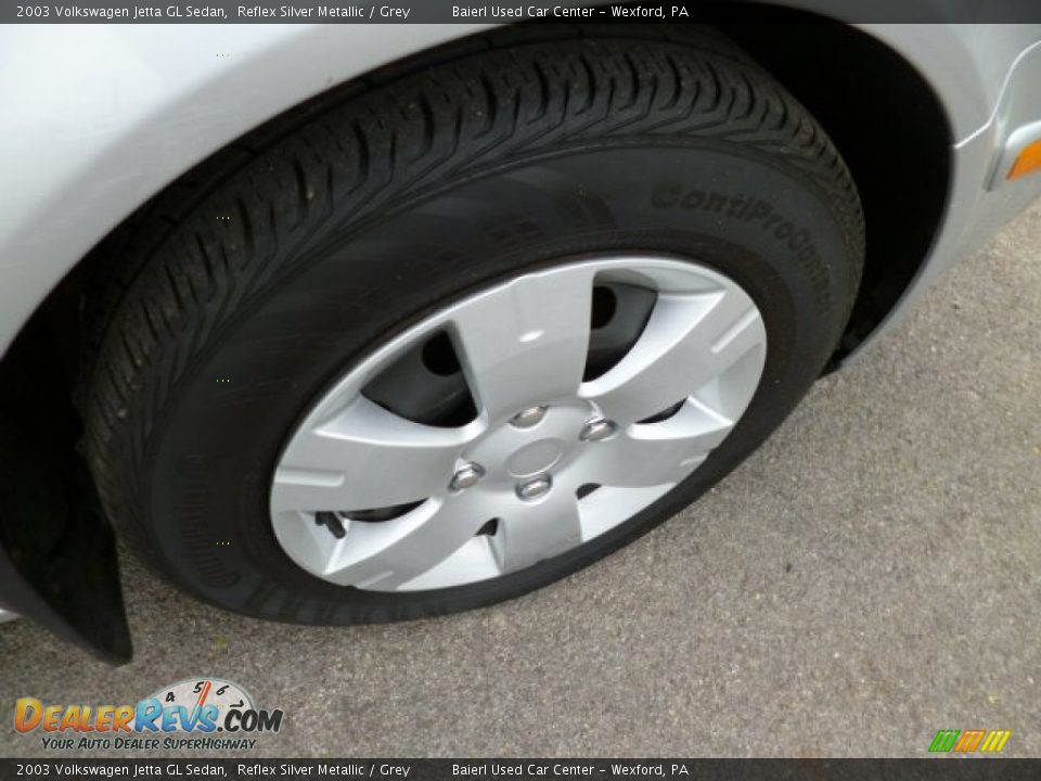 2003 Volkswagen Jetta GL Sedan Reflex Silver Metallic / Grey Photo #9