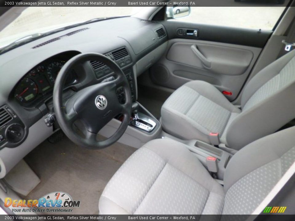 Grey Interior - 2003 Volkswagen Jetta GL Sedan Photo #16