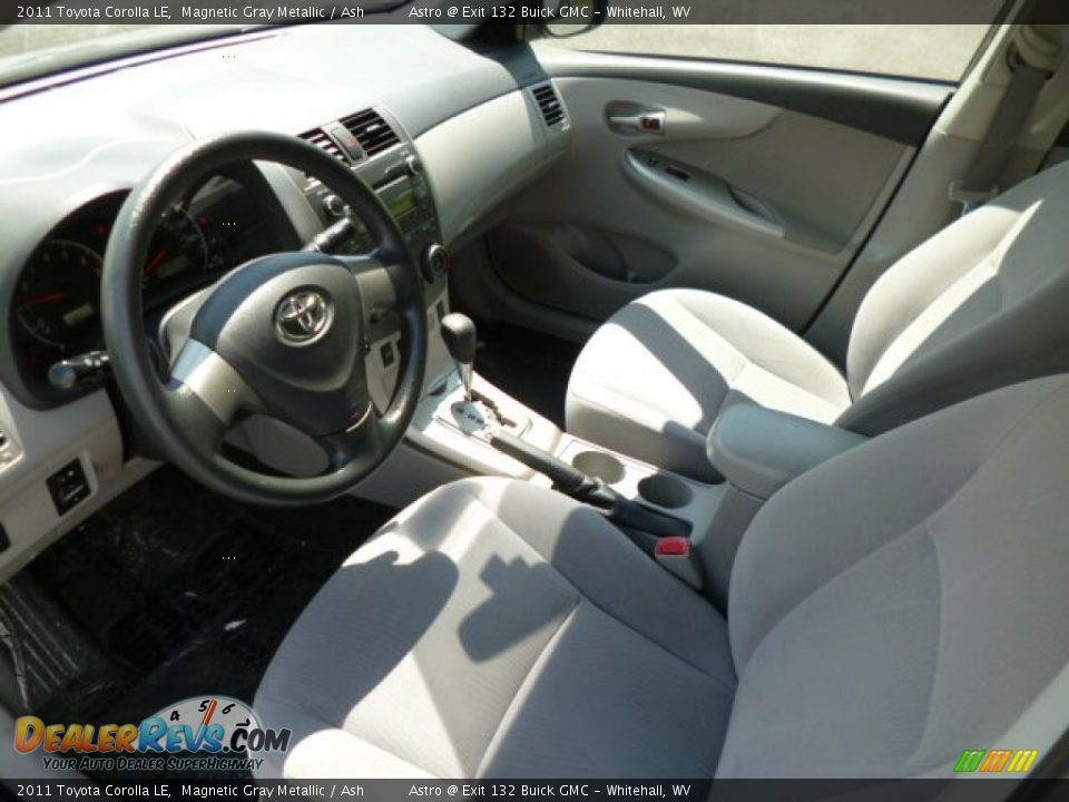 2011 Toyota Corolla LE Magnetic Gray Metallic / Ash Photo #16
