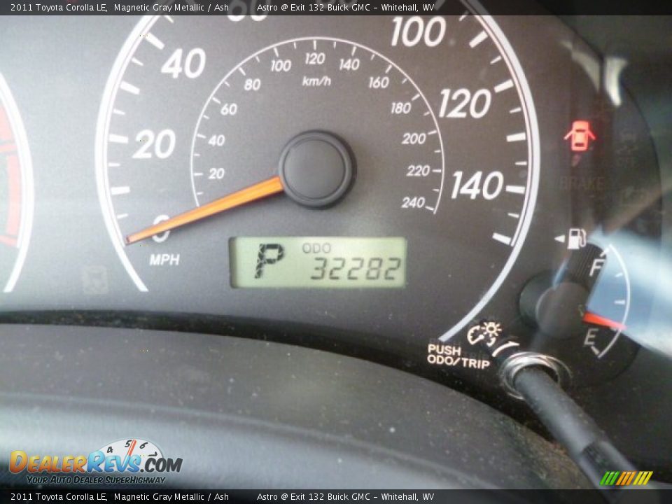 2011 Toyota Corolla LE Magnetic Gray Metallic / Ash Photo #20
