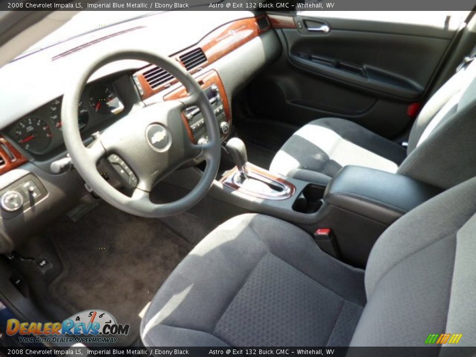Ebony Black Interior - 2008 Chevrolet Impala LS Photo #15