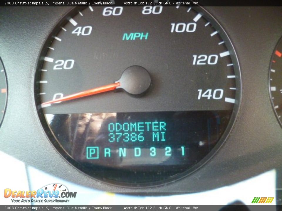 2008 Chevrolet Impala LS Imperial Blue Metallic / Ebony Black Photo #20