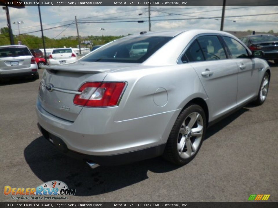 2011 Ford Taurus SHO AWD Ingot Silver / Charcoal Black Photo #7