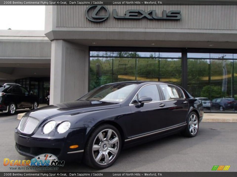 2008 Bentley Continental Flying Spur 4-Seat Dark Sapphire / Saddle Photo #1