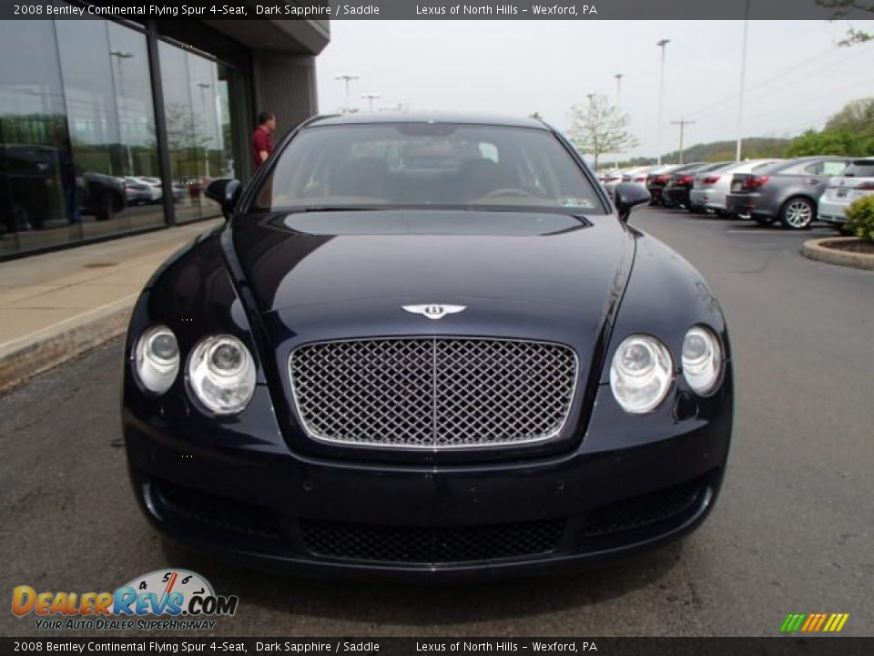 2008 Bentley Continental Flying Spur 4-Seat Dark Sapphire / Saddle Photo #3
