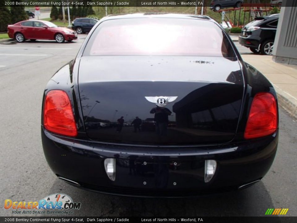 2008 Bentley Continental Flying Spur 4-Seat Dark Sapphire / Saddle Photo #6