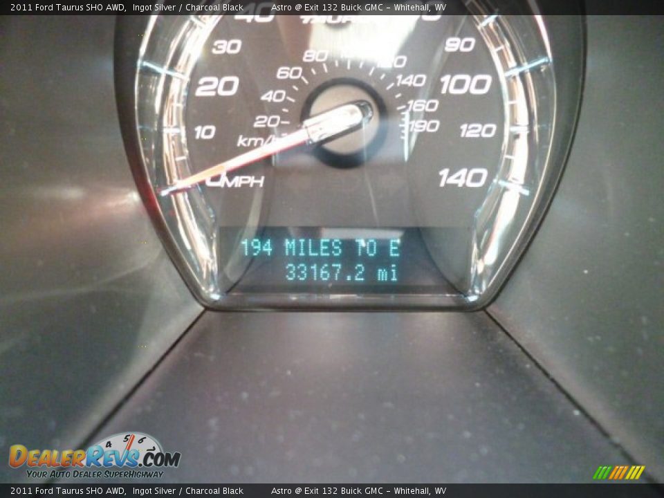 2011 Ford Taurus SHO AWD Ingot Silver / Charcoal Black Photo #20